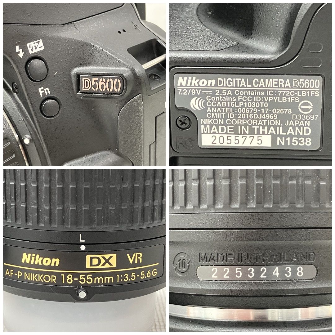 Nikon D5600 AF-P DX VR NIKKOR 18-55mm F3.5-5.6G レンズキット デジタル一眼 レフ カメラ ニコン 中古 H11204370 Nikon D5600 AF-P DX VR NIKKOR 18-55mm F3.5-5.6G レンズキット デジタル一眼 レフ カメラ ニコン 中古 H11204370