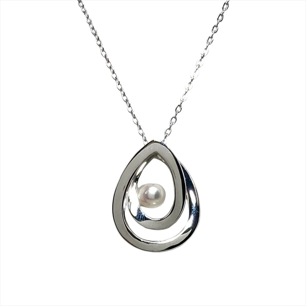 ミキモト MIKIMOTO ペルリータ パール 5.5mm ネックレス シルバー 5.9g 真珠 レディース【中古】