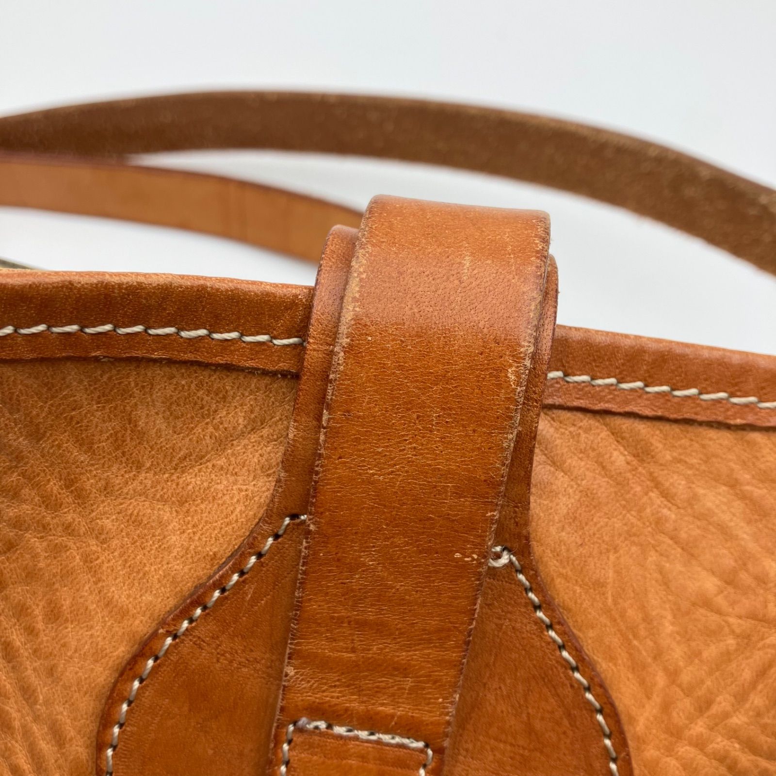 CI-VA チーバ レザー ショルダーバッグ BAG キャメル 鞄 カバン 本革 
