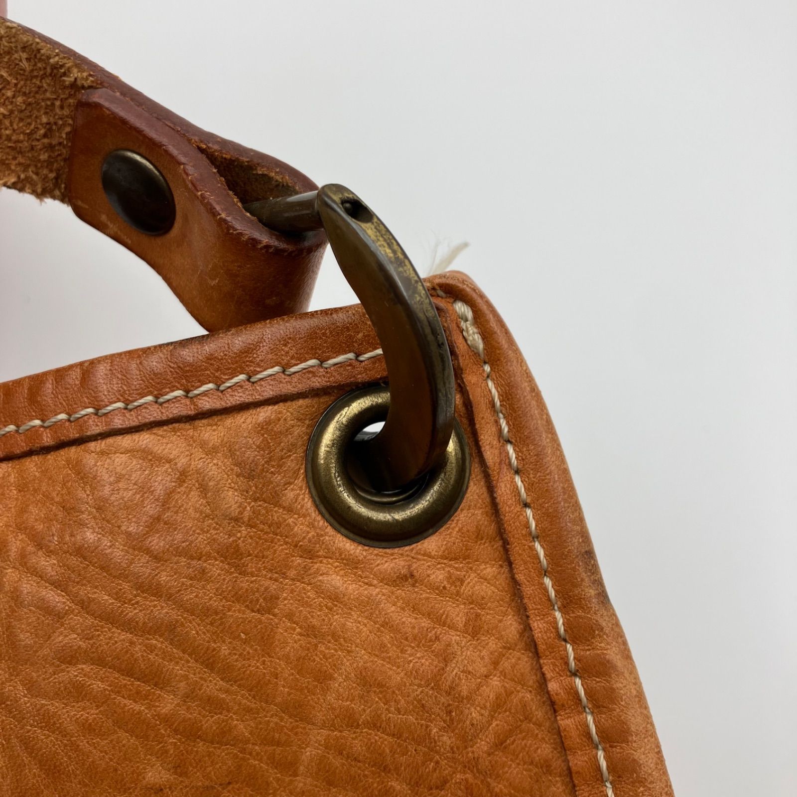 CI-VA チーバ レザー ショルダーバッグ BAG キャメル 鞄 カバン 本革 