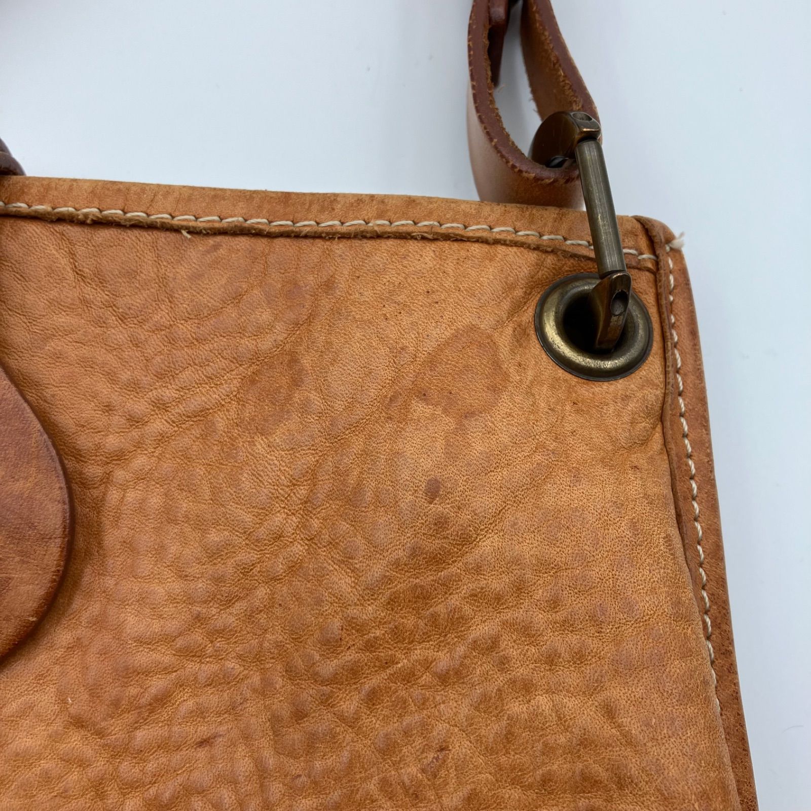 CI-VA チーバ レザー ショルダーバッグ BAG キャメル 鞄 カバン 本革 