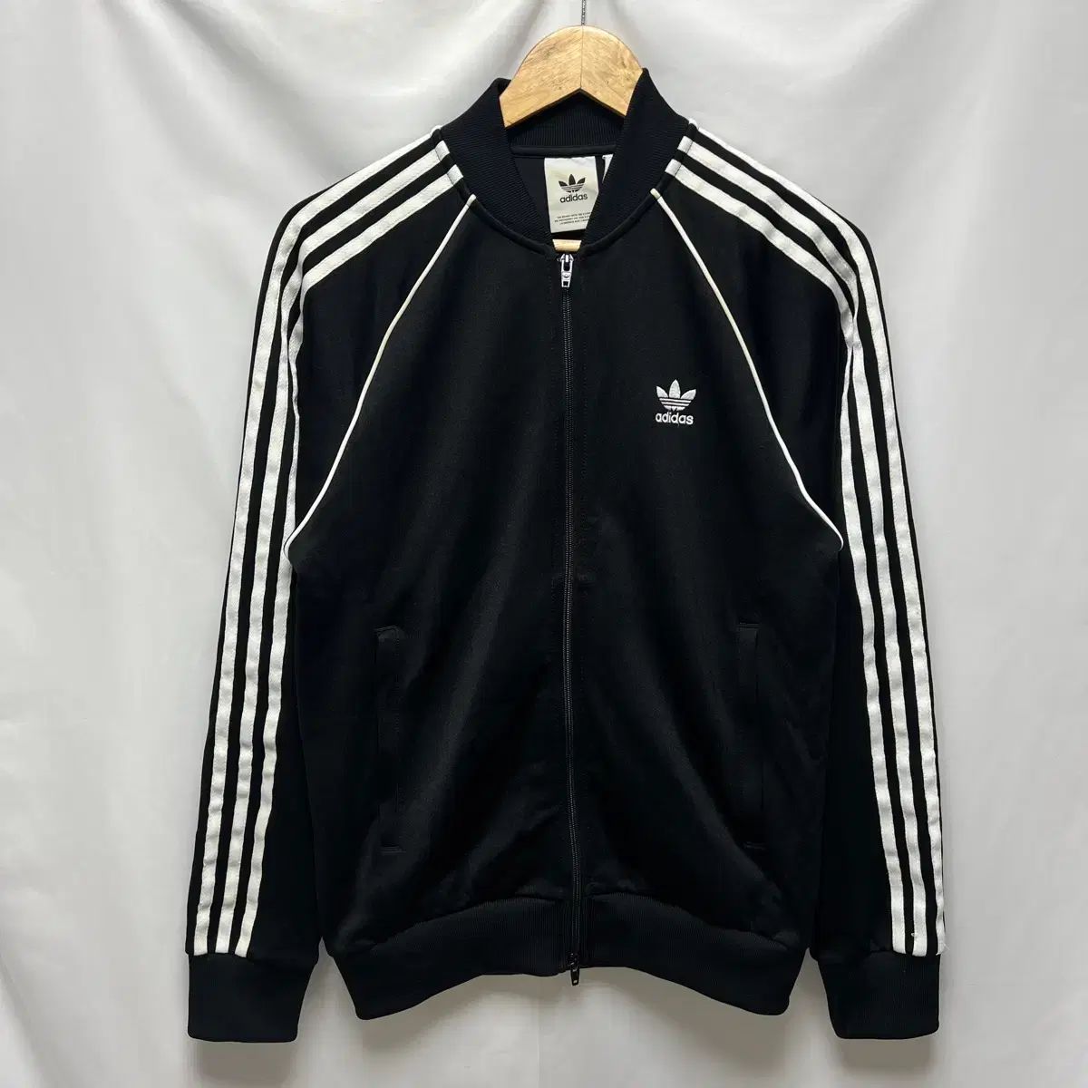 正規品/L adidas アディダス ヨーロッパ SuperStar ブラック トラックジャージ/ジャージ