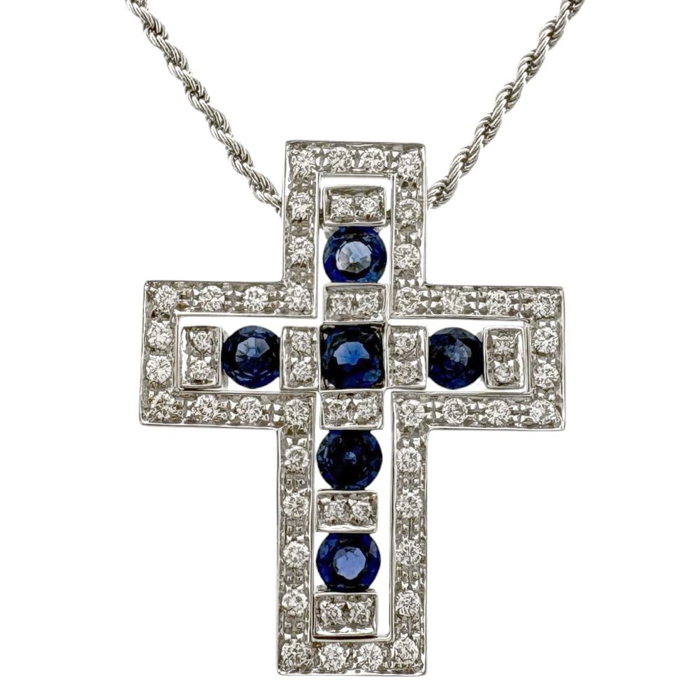 ダミアーニ ベルエポック ネックレス 18金 K18ホワイトゴールド ダイヤモンド レディース Damiani 中古 ダミアーニ