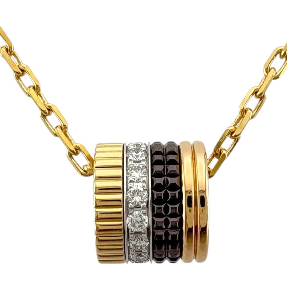 ブシュロン キャトルクラシック ネックレス 18金 K18イエローゴールド ダイヤモンド レディース Boucheron 中古 ブシュロン
