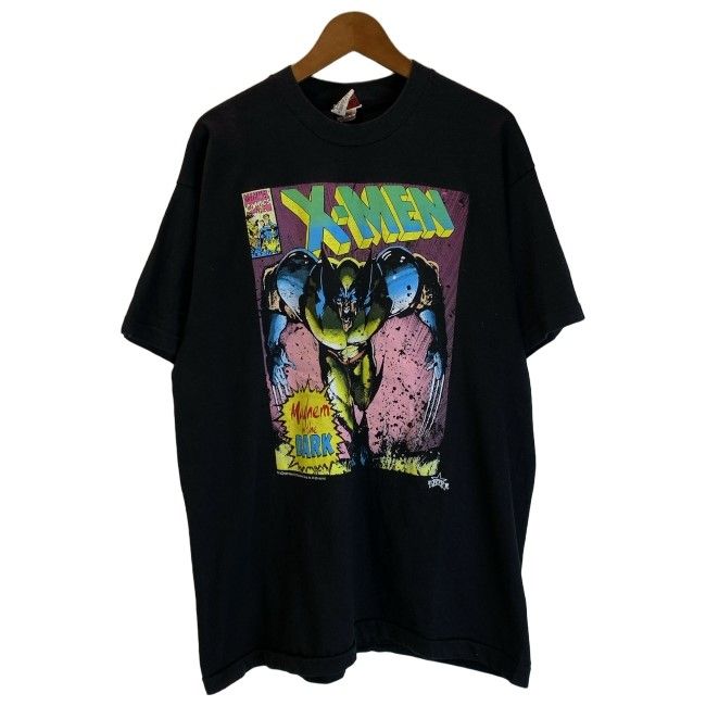 【中古】　JOY ATHLETIC WEAR　Tシャツ　90s vintage　90年代　OLD　半袖　トップス　クルーネック　キャラクター　X-MEN　MARVEL　オーバーサイズ　USA製　古着　/1590