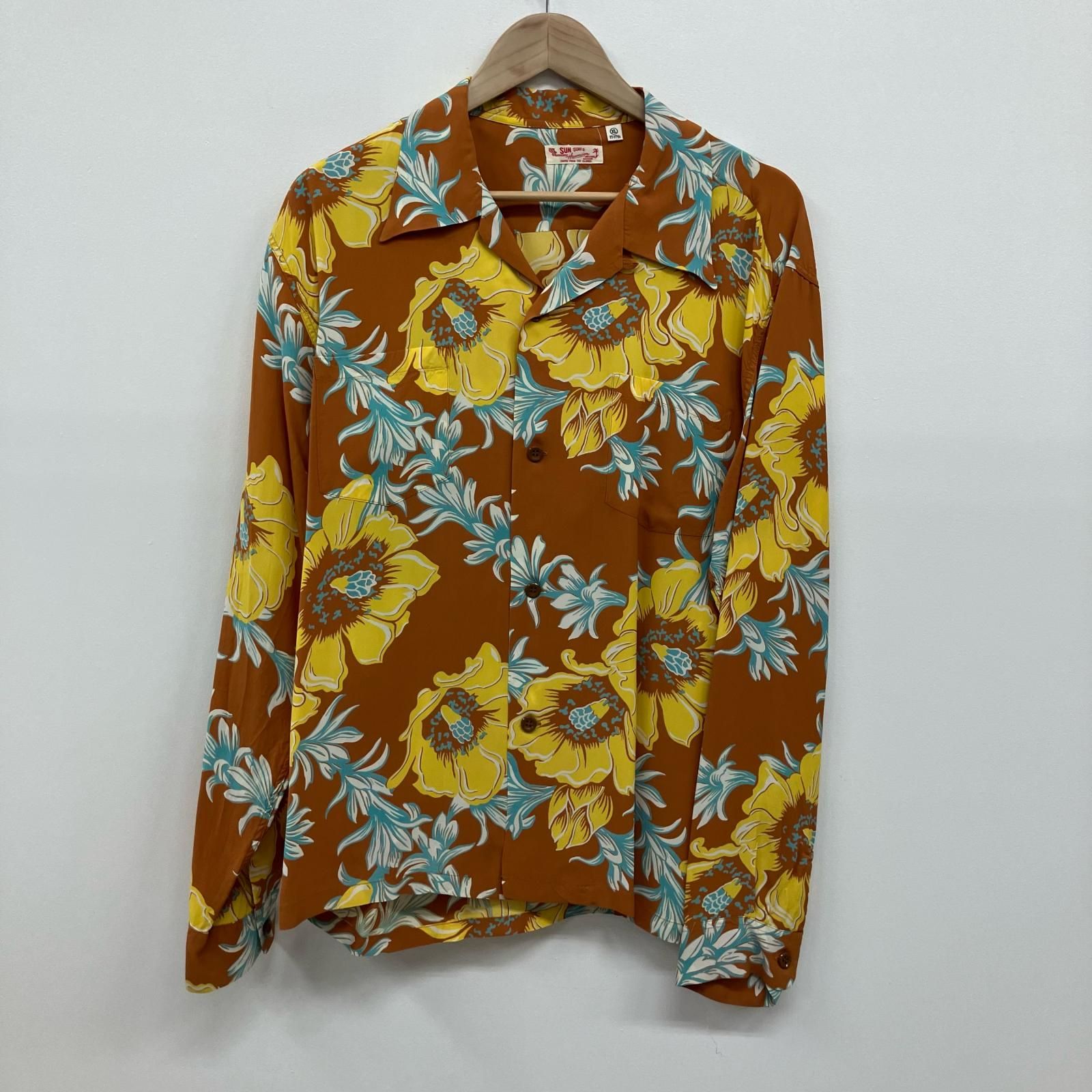 【イオン広店】 中古 SUN SURF | サンサーフ 長袖シャツ “NIGHT BLOOMING CEREUS” SS28305 サイズ：XL 【104】