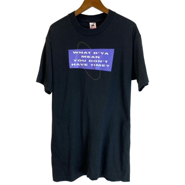【中古】　FRUIT OF THE LOOM　Tシャツ　90s vintage　90年代　OLD　半袖　トップス　クルーネック　プリント　USA製　古着　/7309