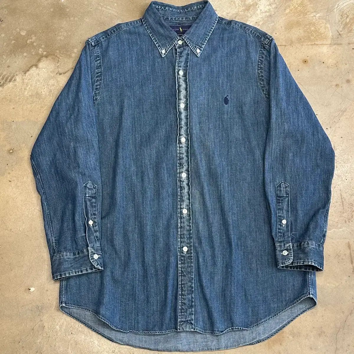 ポロラルフローレン シャンブレー シャツ L