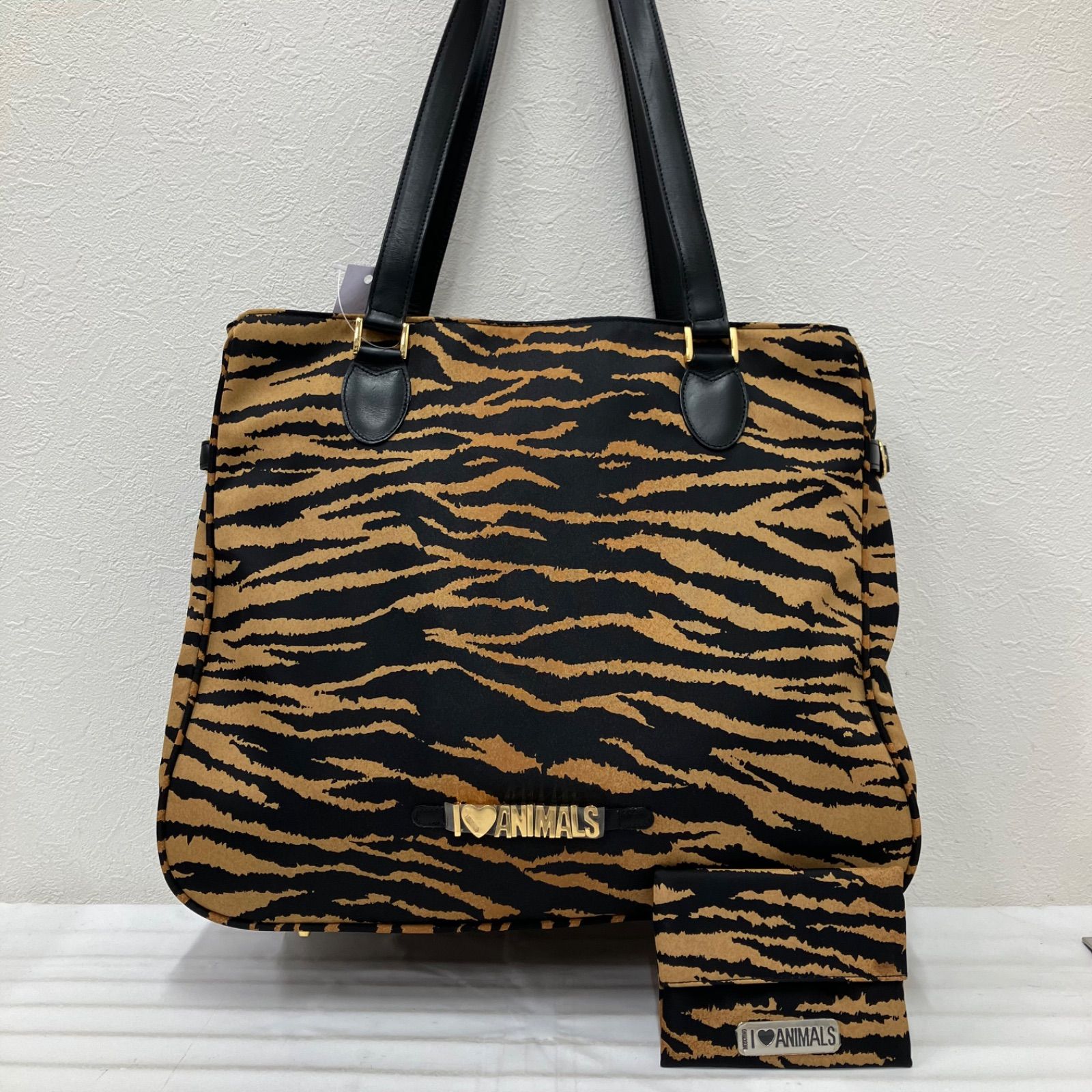Y3636 MOSCHINO モスキーノ トートバッグ アニマル柄 ハンドバッグ