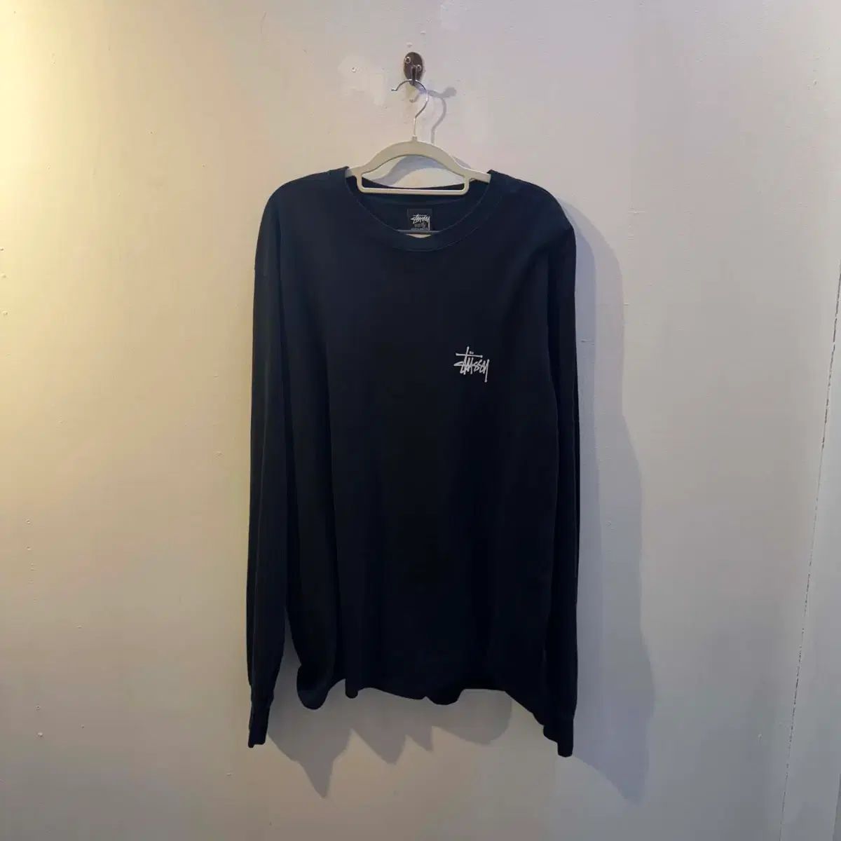 XL STUSSY ステューシー ブラック シグネチャー(シグネチャー) ロングスリーブ シャツ
