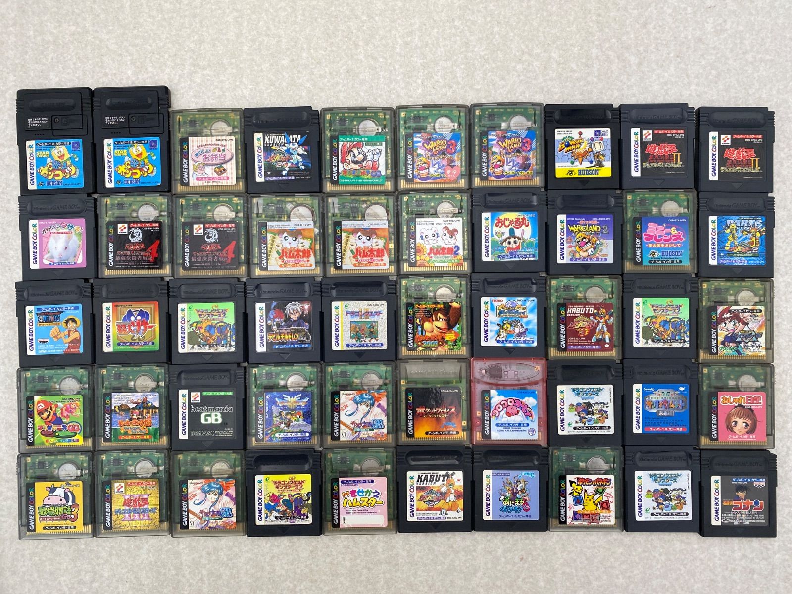 ゲームボーイカラーソフト50点　まとめ売り