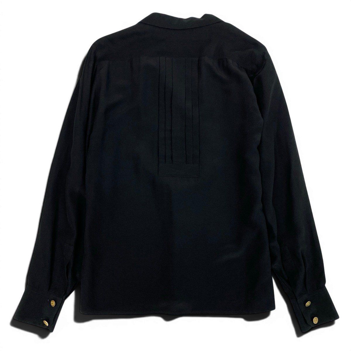 Ce28 CHANEL シャネル ヴィンテージ ロングスリーブ シルクシャツ ココ