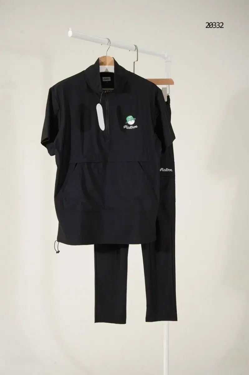 MALBON GOLF マルボンゴルフ スクリプト ロゴ ハーフジップ 上下セット