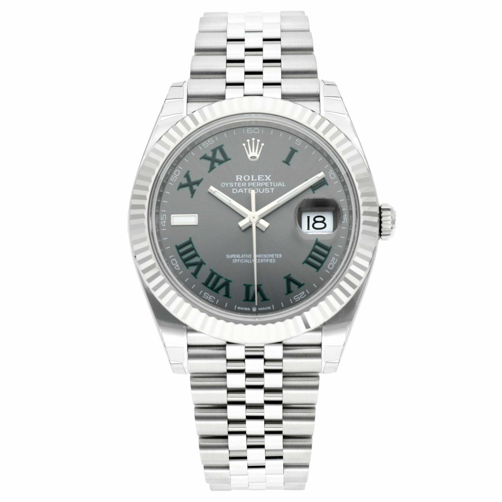 【新品】ロレックス 時計 デイトジャスト41 126334 スレートローマン文字盤 ジュビリーブレス 自動巻き ROLEX メンズ