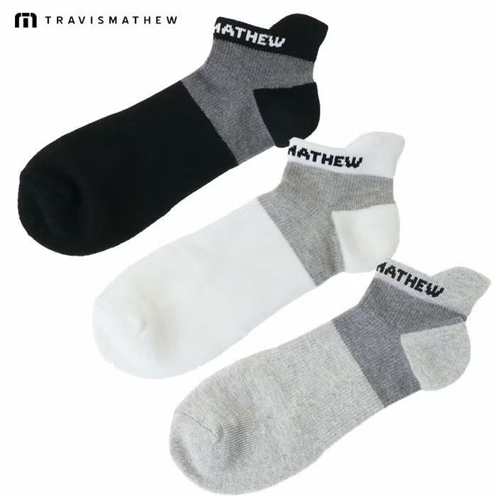 [Brand New Unused] Travis Matthew Ankle Socks 7AL090 Men's Golf Wear Socks Travis Mathew (Kasai Store)