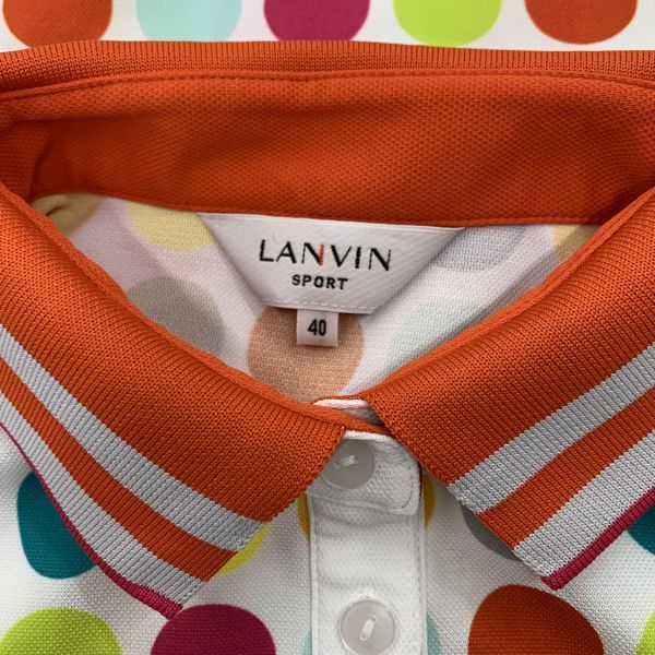 □ ランバンスポール LANVIN SPORT ポロシャツ 半袖 ハーフボタン プル