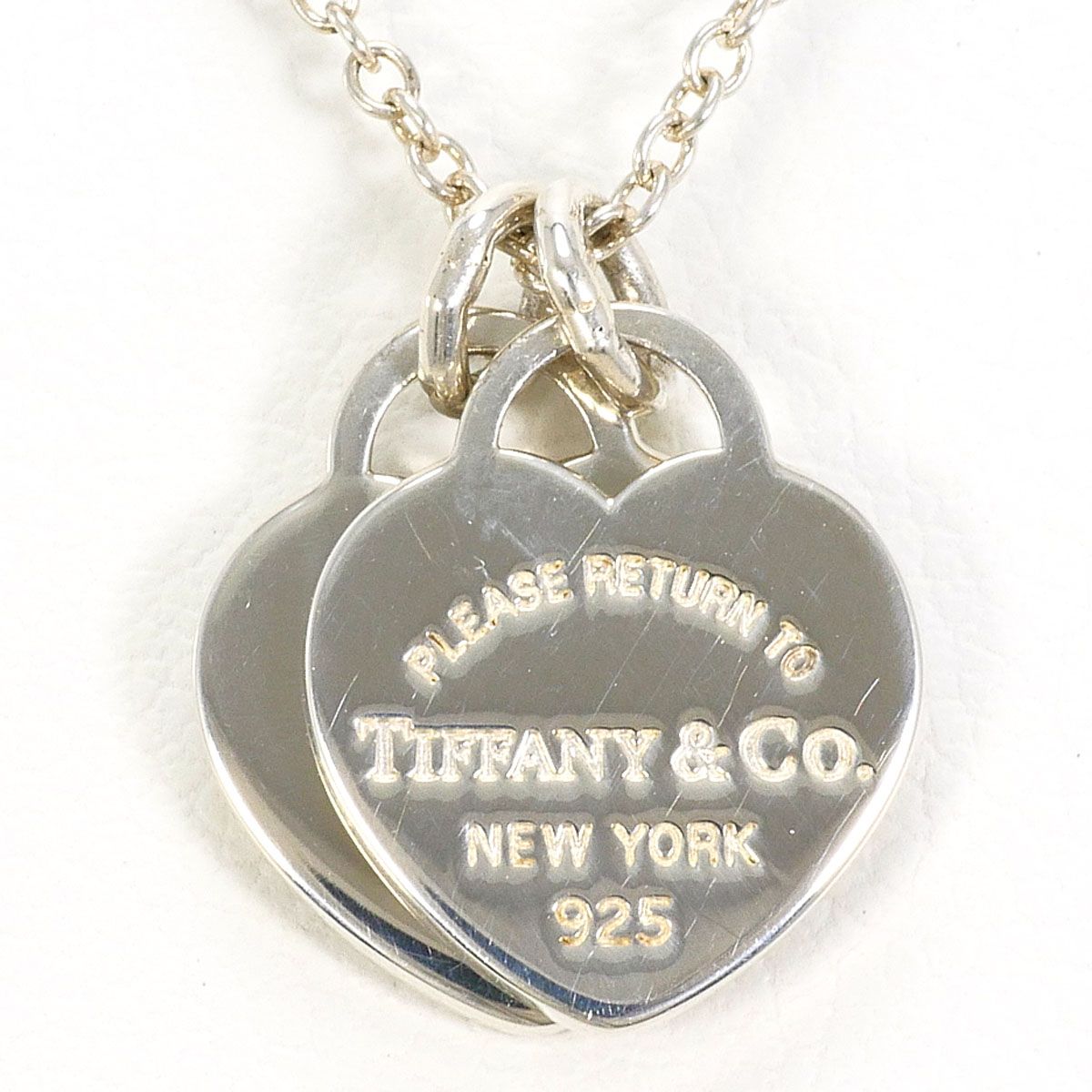 ティファニー TIFFANY&Co. ダブルハート シルバー925 ネックレス 総