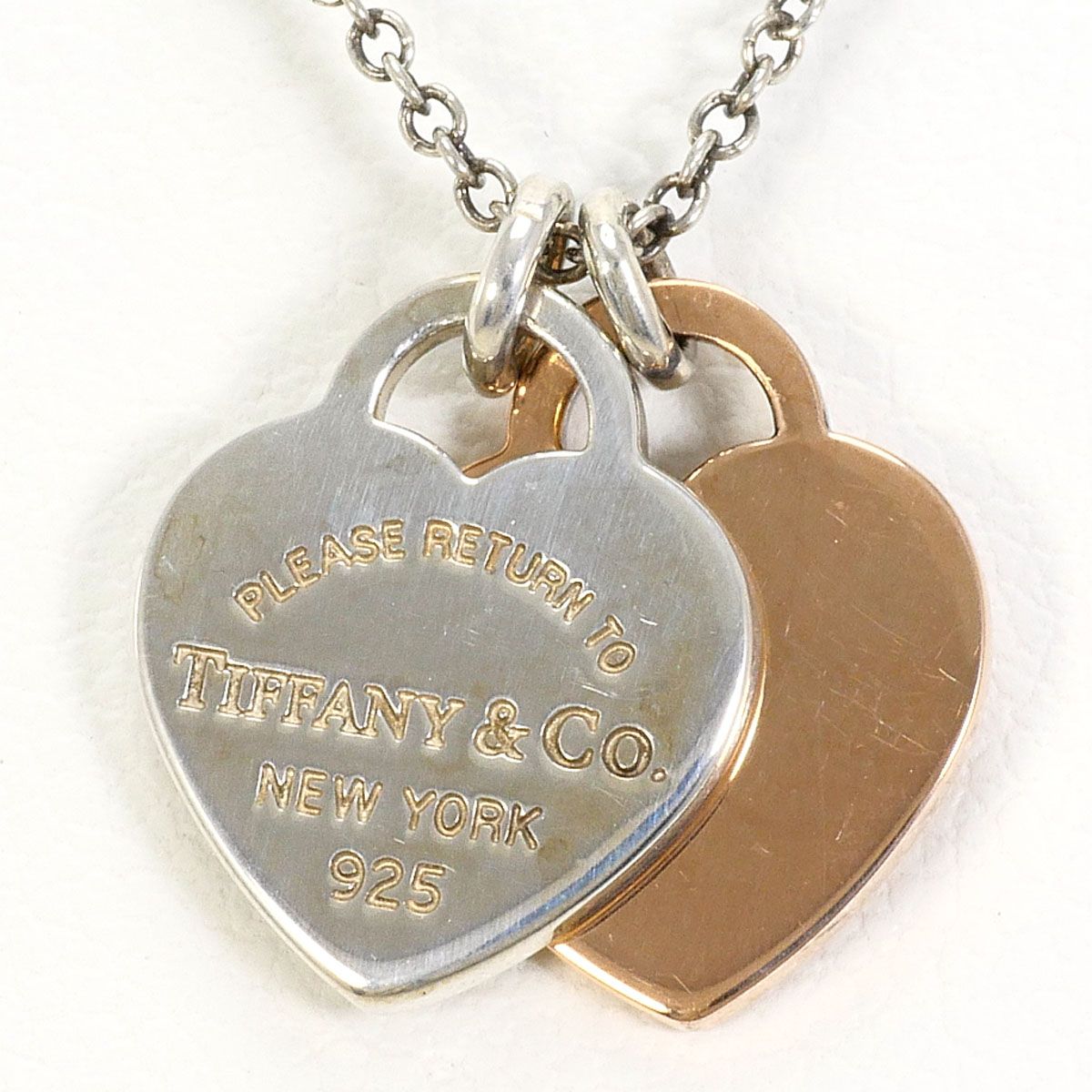 ティファニー TIFFANY&Co. リターントゥ ダブルハート シルバー925 ネックレス 総重量約2.8g 約41cm