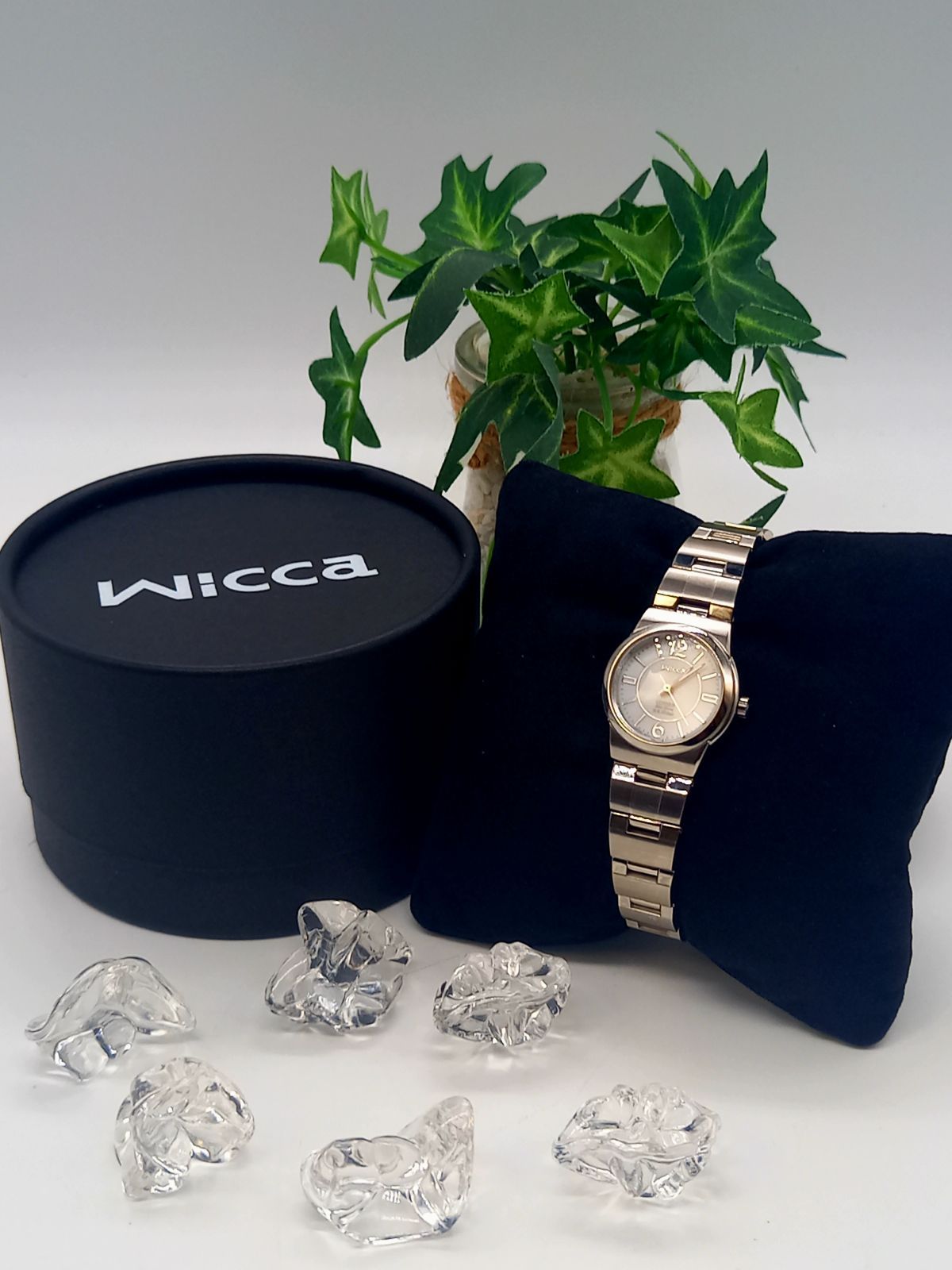 【未使用】CITIZEN　シチズン　ソーラー時計 ウィッカ　wicca ラウンド
