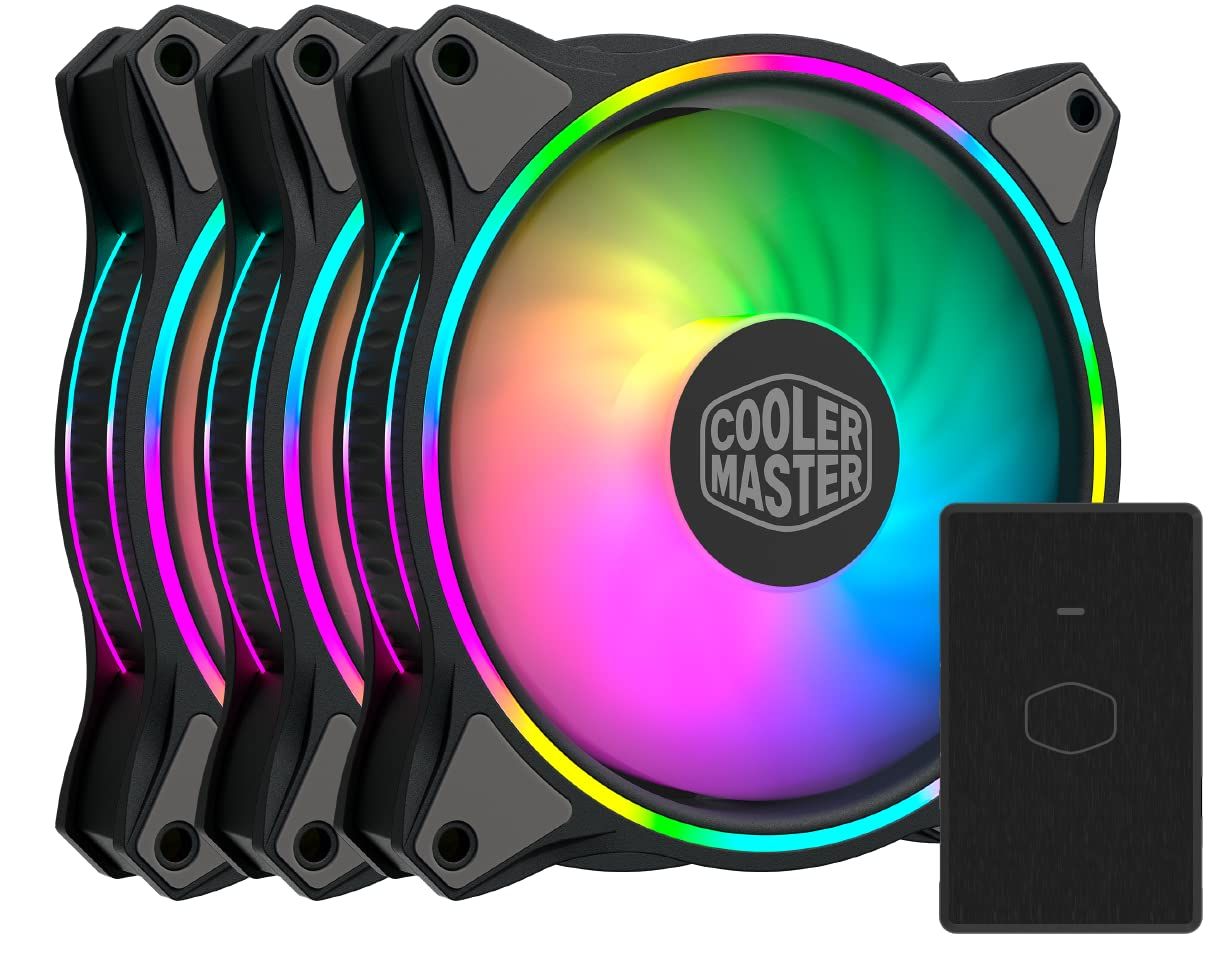 新品 Cooler Master MasterFan MF120 Halo PCケースファン 120mm RGB搭載 3個パック MFL-B2DN-183PA-R1 FN1417