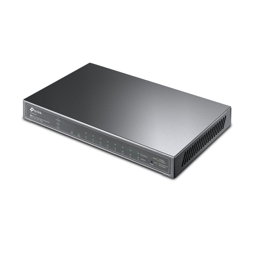 新品 TP-Link スイッチングハブ PoE 2x SFP 8ポート ギガビット スマートスイッチ 5年 T1500G-10PS