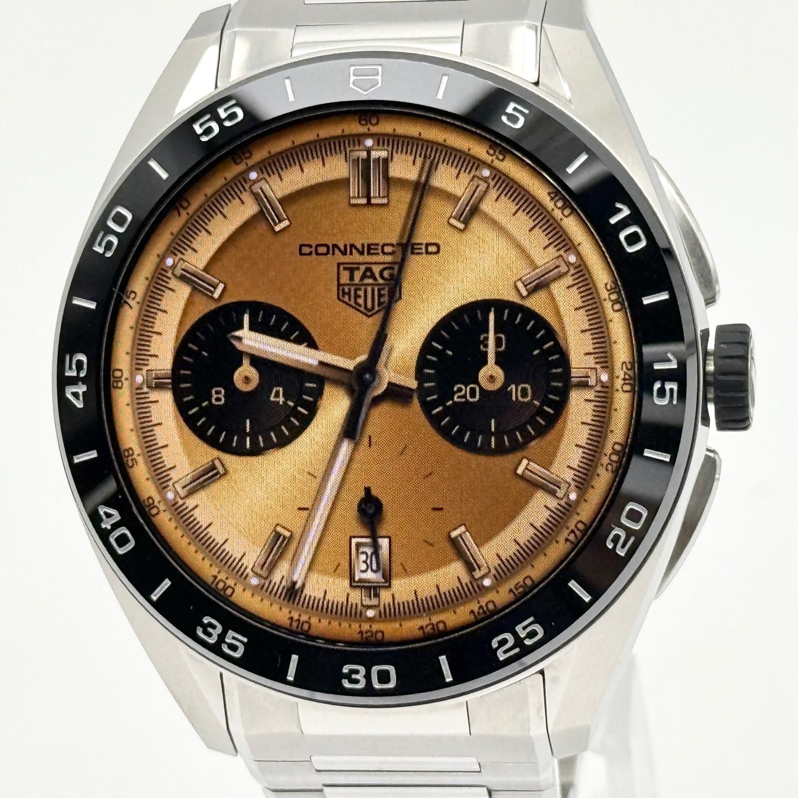 TAG HEUER タグホイヤー コネクテッド スマートウォッチ デジタル文字盤 E5 SBT8A10.BA0003 メンズ 腕時計 稼働品