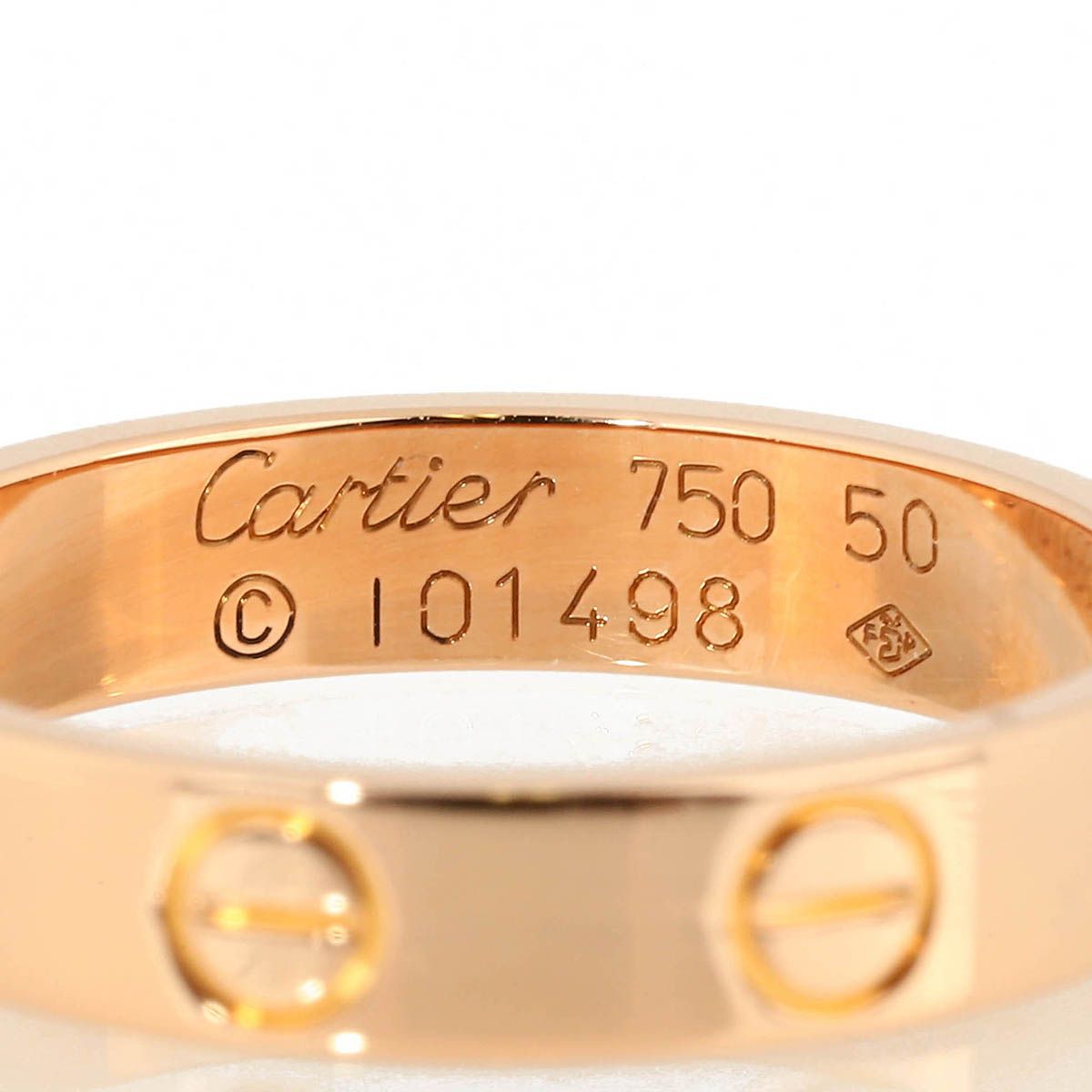 新品仕上済】 Cartier ラブ ピンクゴールド K18PG リング スモール 