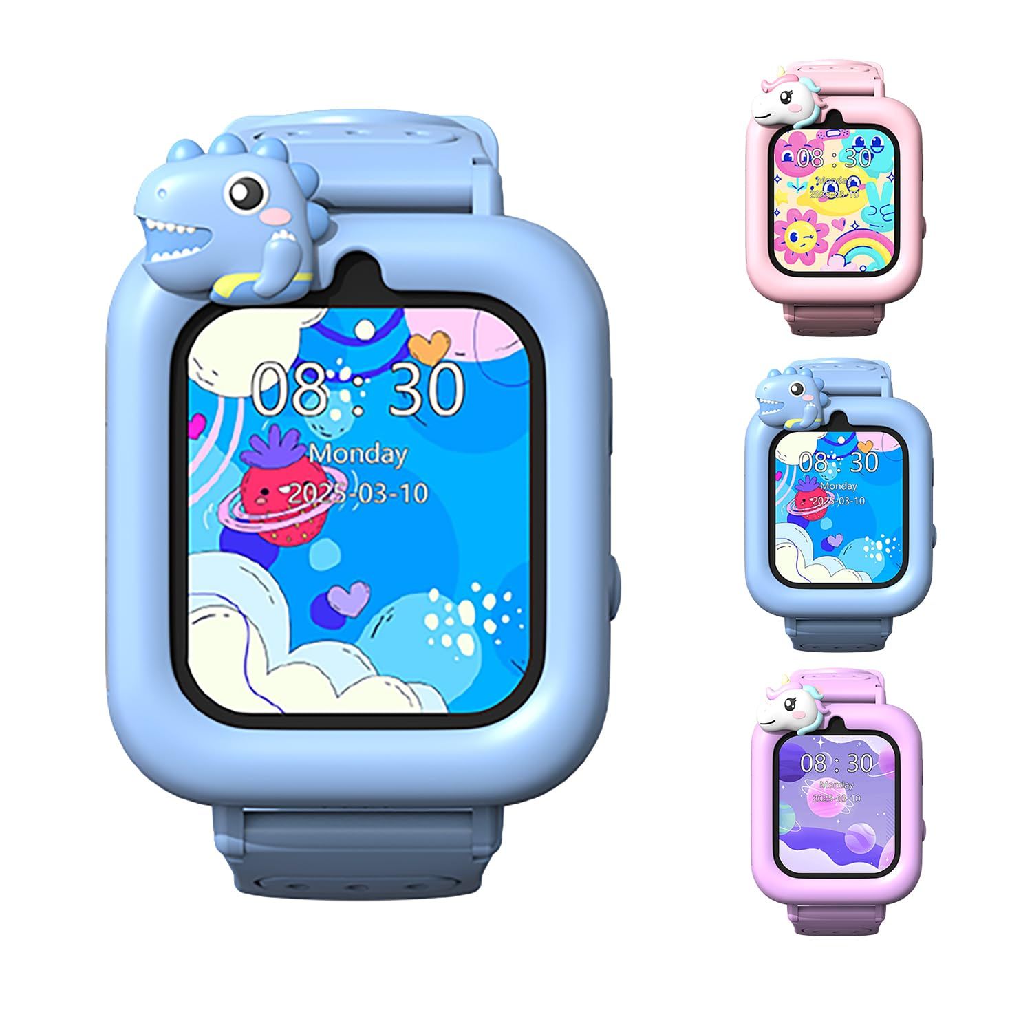 新品 キッズ腕時計 子供 女の子 男の子 おもちゃ時計 1.81inタッチスクリー カメラ Kids watch 英語学習 懐中電灯 カメラ 知育ゲーム 多機能子供用 32GBメモリカードが付属 3歳 9歳 10歳 誕生日プレゼント 幼稚園入学祝 小学生の祝日