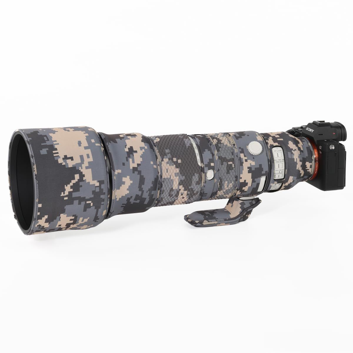 新品 ZZQ&CCF ソニー レンズ 防水素材 レンズプロテクター 適用Sony FE 400-800mm f/6.3-8 G OSS 望遠レンズ対応 ソニー レンズカモフラージュ保護カバー 二重構造生地でレンズを保護 MY-A4