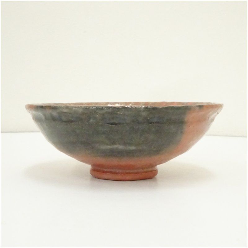 川崎和楽造 嶋台用赤楽茶碗（共箱） 茶道 抹茶 おしゃれ 抹茶茶碗 抹茶