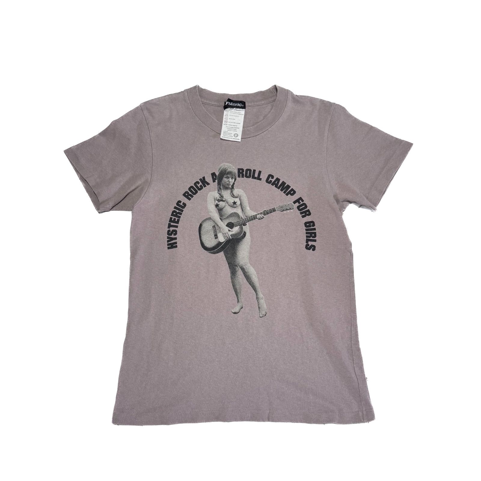 希少【Hysteric Glamour ヒステリックグラマー 【商品名】archive rock and roll camp/ガールプリント/半袖 カットソー シャツ Tシャツ