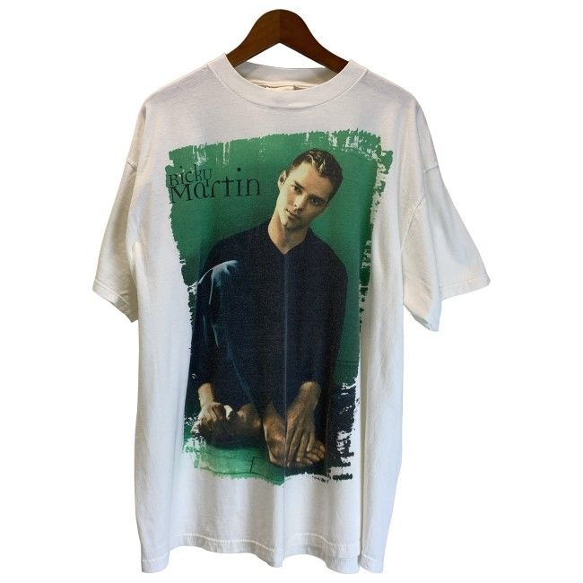 【中古】 WINTERLAND Ricky Martin アーティストT 90s vintage 90年代 OLD Tシャツ 半袖 トップス クルーネック プリント オーバーサイズ 古着 /7309