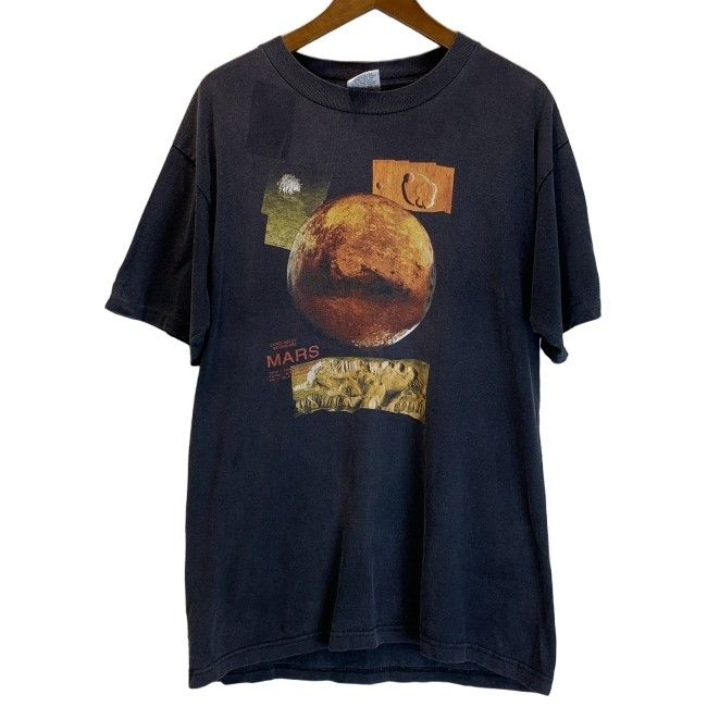 【中古】　Cotton Expressions　Tシャツ　80s vintage　80年代　半袖　トップス　クルーネック　MARS　太陽系第4番惑星　火星　オーバーサイズ　USA製　古着　/7309