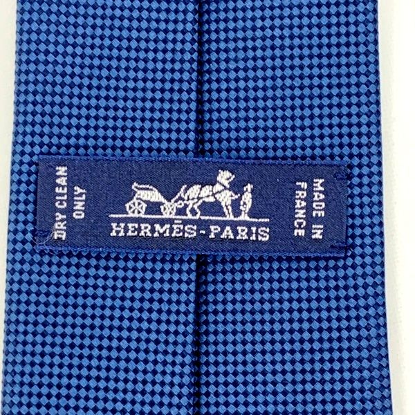 HERMES エルメス ネクタイ H柄 ファソネ シルク 美品 スーツ用小物