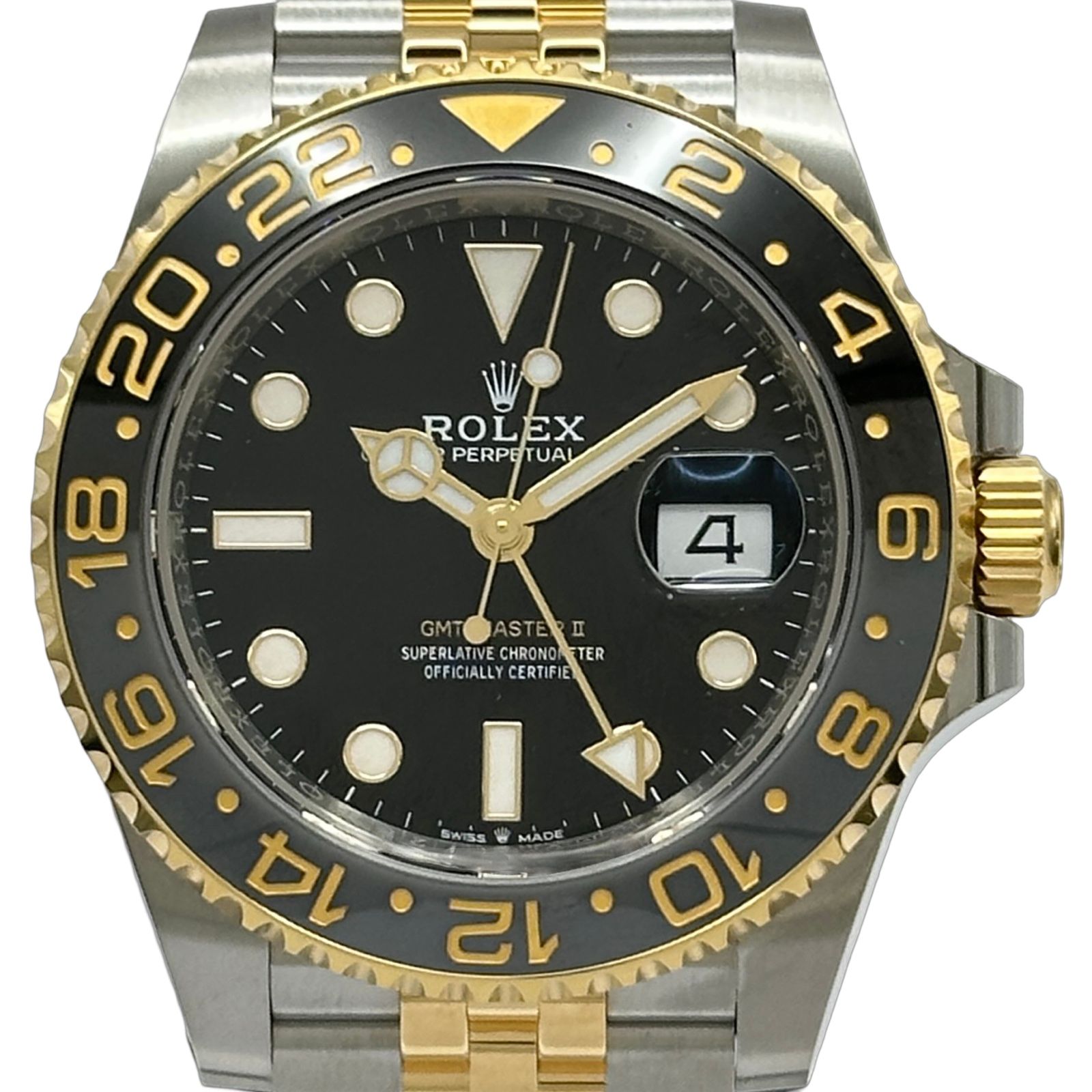 ロレックス ROLEX GMTマスター2 126713GRNR ブラック ゴールド/ステンレススチール 自動巻き メンズ 腕時計
