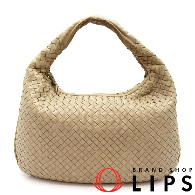 ボッテガ・ヴェネタ ホーボー ワンショルダーバッグ 115653 イントレチャート レディース ショルダーバッグ ベージュ 美品