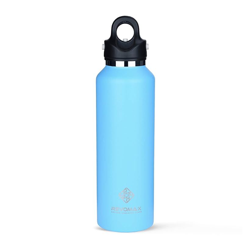 【新品】 日本正規輸入品 Revomax2 炭酸対応真空断熱ボトル 20oz 592ml 18時間保温 36時間保冷 (ライトブルー)