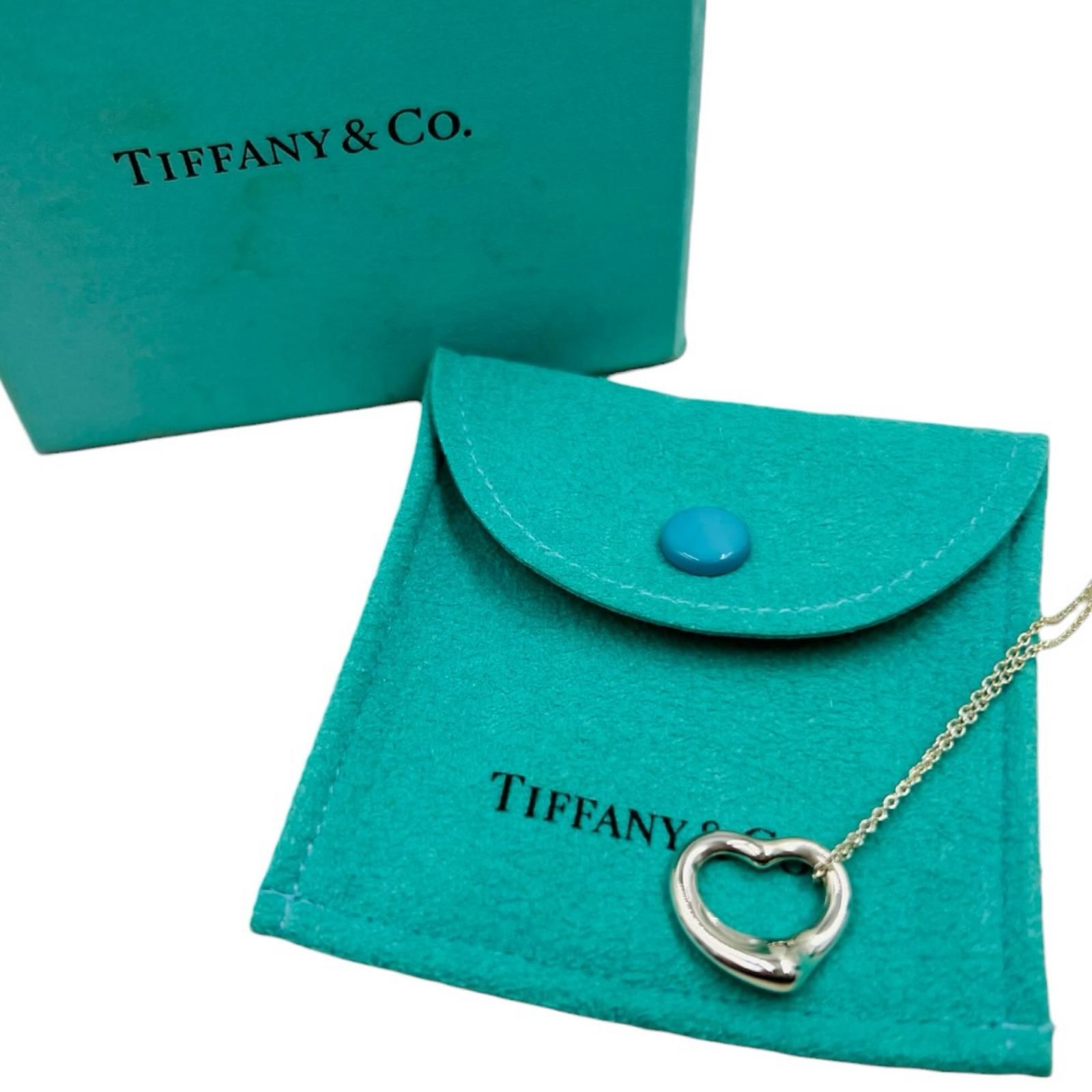 TIFFANY & Co. ティファニー ネックレス オープンハート　silver925 シルバー
