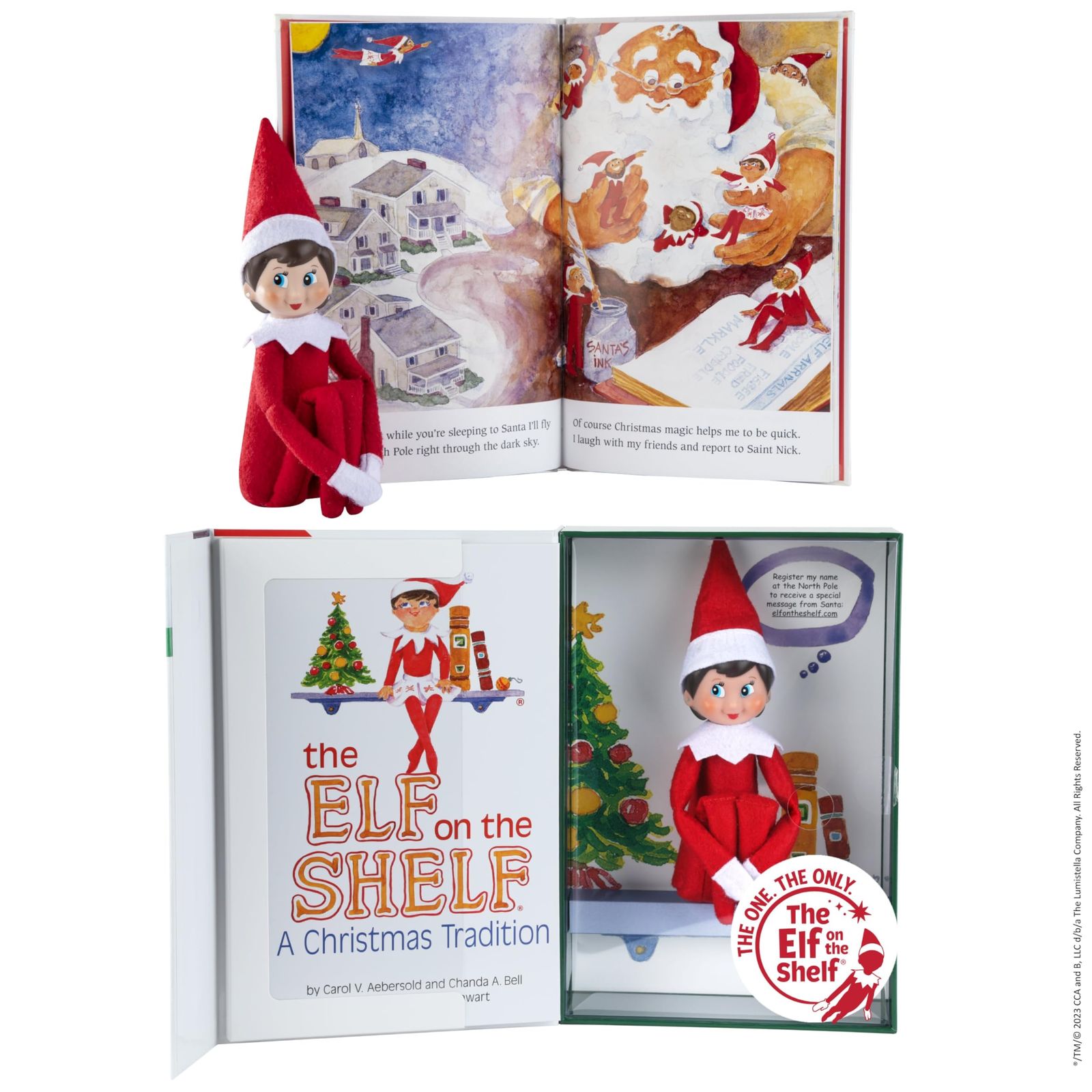 新品 The Elf on the Shelf Girl Light Red and White