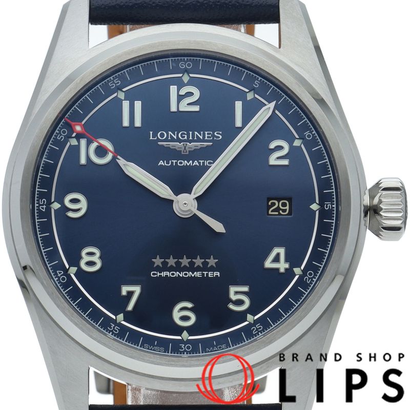 ロンジン スピリット ウォッチ オートマチック 40mm L3.810.4/L3.810.4.93.0 箱 保証書 SS/革 メン