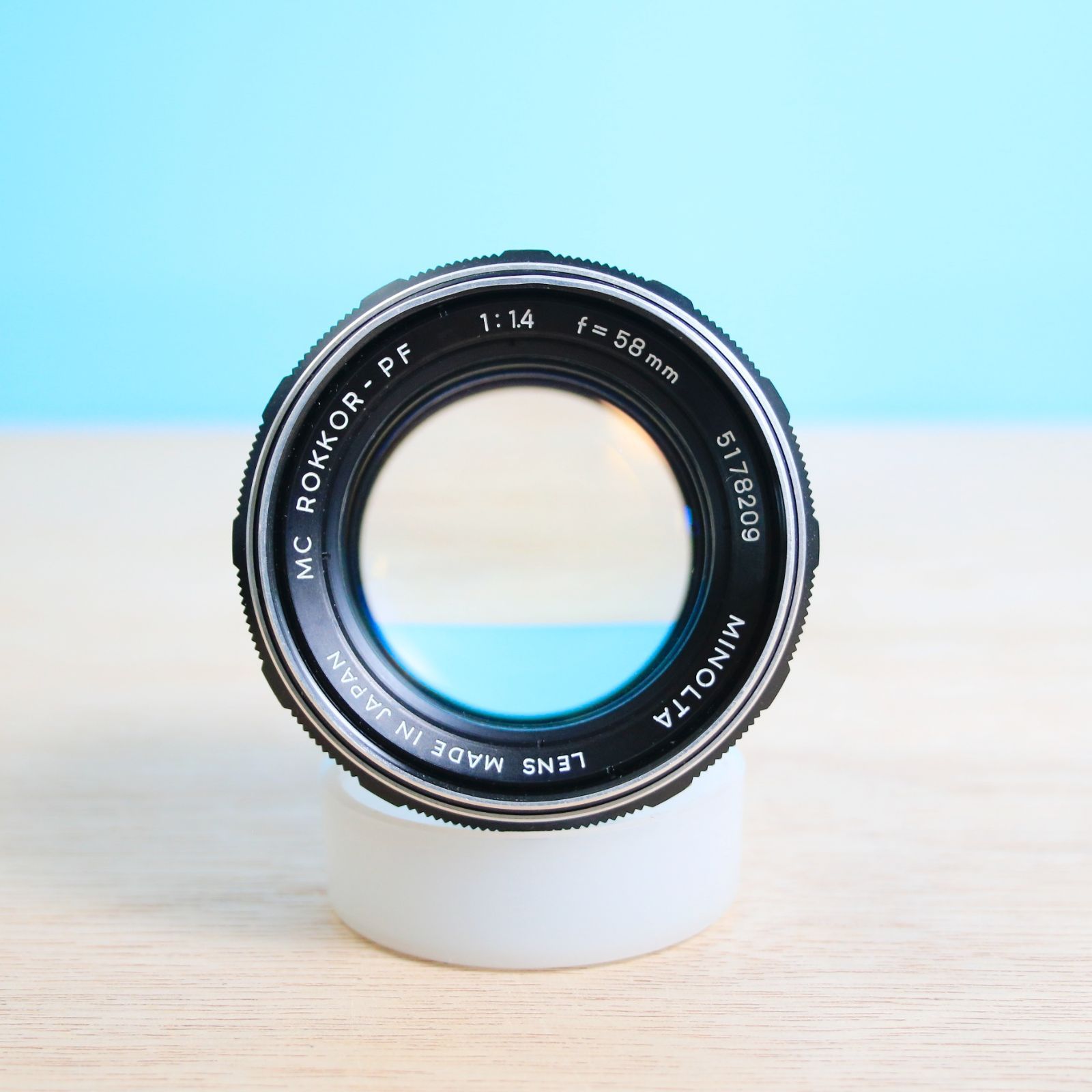 完動品❁光学美品 MINOLTA ミノルタ MC ROKKOR-PF 1.4 58mm 単焦点