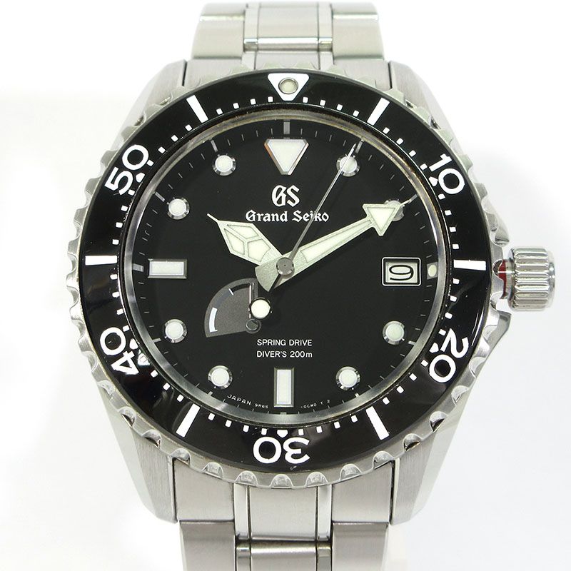 【三重本店】 中古 Grand Seiko | グランドセイコー SBGA461 スポーツコレクション スプリングドライブ ダイバーズ 腕時計 アナログ表示 自動巻き ブラック×シルバー 【132】
