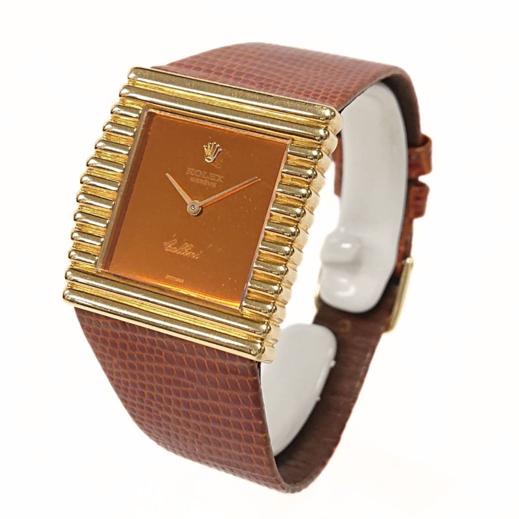 ROLEX　4015　CELLINI　Hand-Winding ロレックス チェリーニ 手巻き ヴィンテージ 年代物 メンズ 腕時計 K18YG