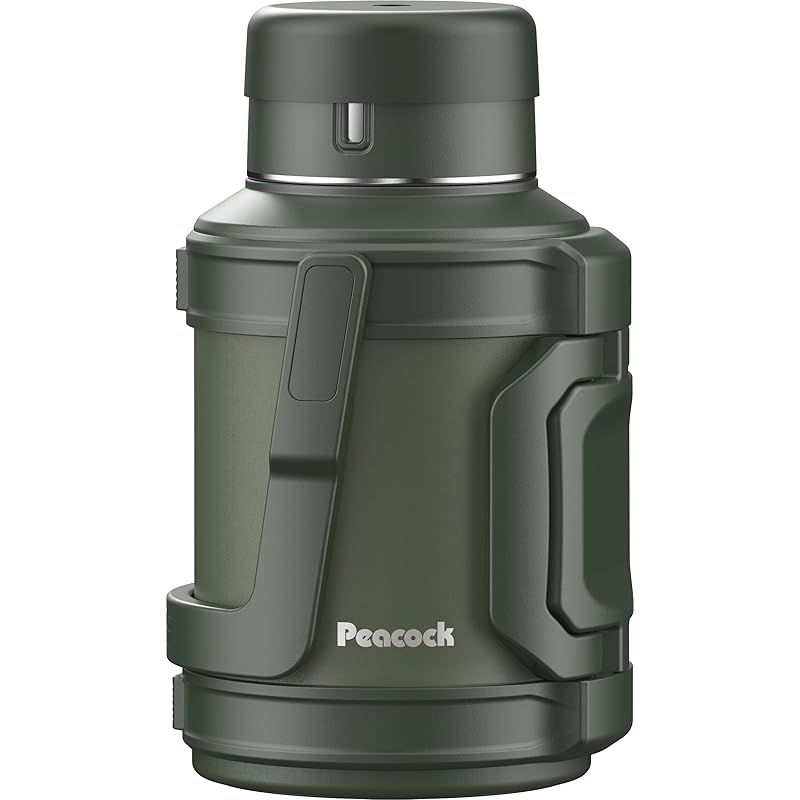 【新品】 ピーコック魔法瓶工業(The-peacock) ピーコック 水筒 3L 大容量 保温 保冷 魔法瓶 コンテナボトル 真空断熱構造 ハンドル付き ステンレスボトル カーキ DXA-300 K