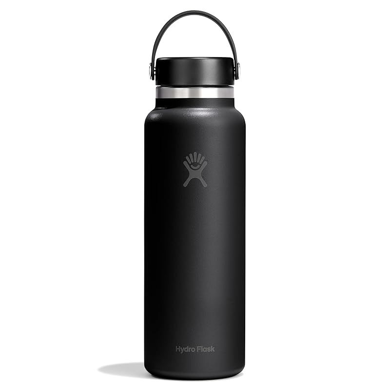 【新品】 ステンレス ボトル Wide Mouth ワイドマウス 40oz 1.1L ブラック 保温 保冷 水筒 (日本正規品)
