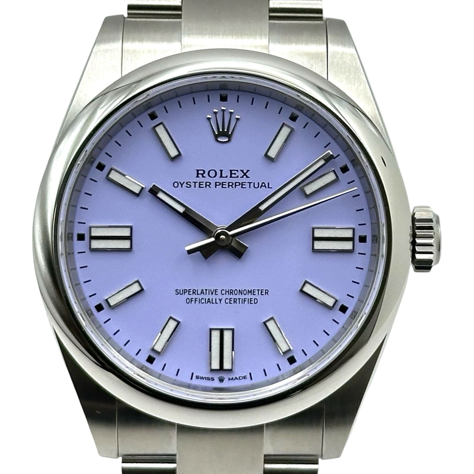 ロレックス ROLEX オイスター パーペチュアル 41 134300 ラベンダー ステンレススチール 自動巻き メンズ 腕時計