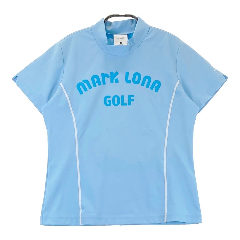 ​【美品】マーク＆ロナ モックネック半袖シャツ グレー 38 サイズ：38 MARK&LONA マークアンドロナ モックネック 半袖Tシャツ