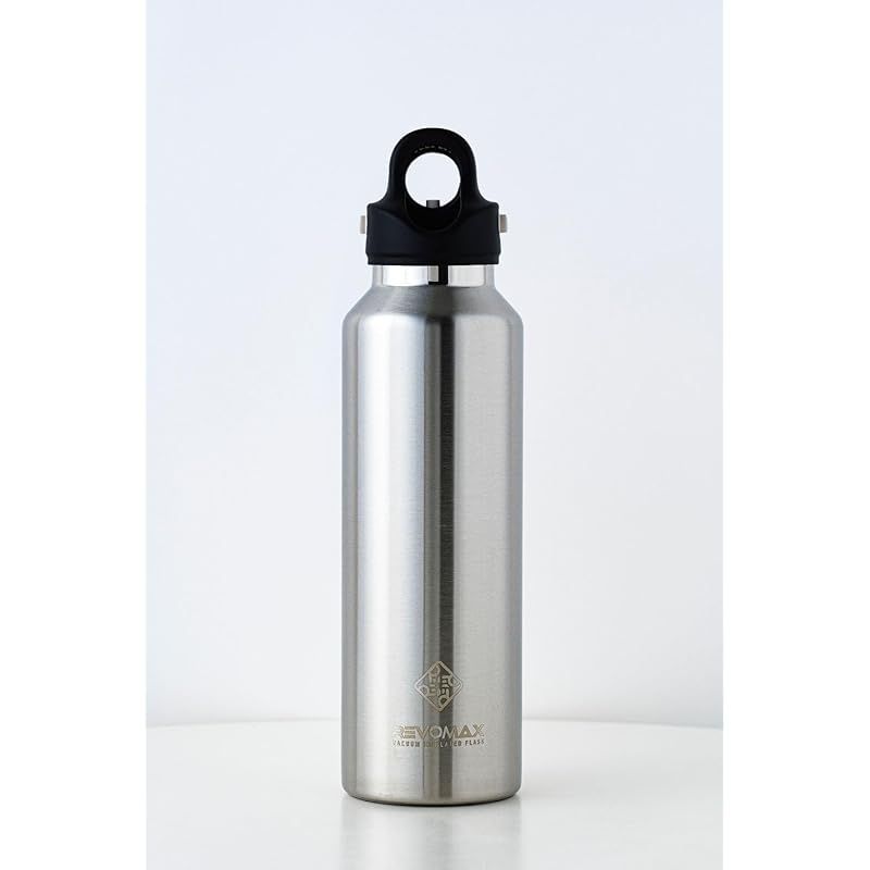 【新品】 【REVOMAX公式 】20oz 592ml 炭酸対応 ステンレスボトル 18時間保温 36時間保冷 真空断熱 水筒 ギフト (Standard) (Galaxy Silver)
