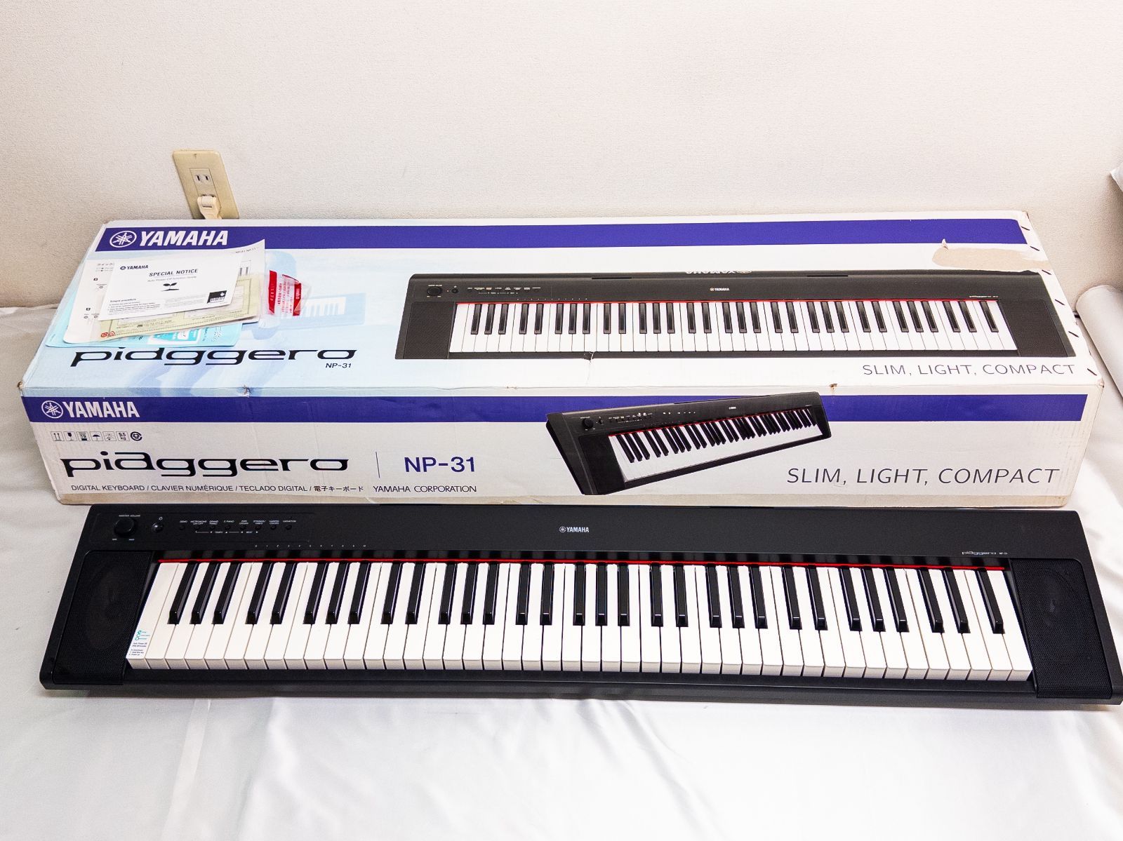 関東・中部ほか送料無料】ヤマハ YAMAHA 電子ピアノ piaggero NP-31 76