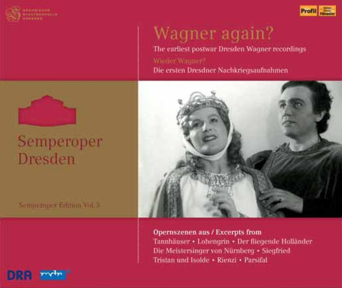 【CD】ゼンパーオーパー・シリーズ 第3集 - 「再びワーグナー?」 (Semperoper Dresden Vol.3 / Wagner Again?) (3CD) [輸入盤]